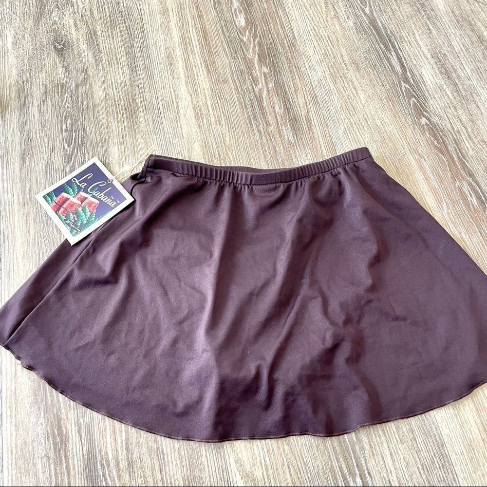 La Cabana brown bathing suit skirt bottom